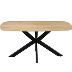 Eettafel Deens Ovaal - Naturel Hout - 160x90x76cm - Jaimy