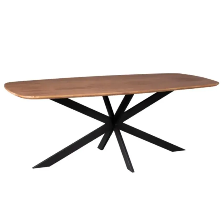 Eettafel Deens Ovaal Naturel - 200x100x76cm - Elegance