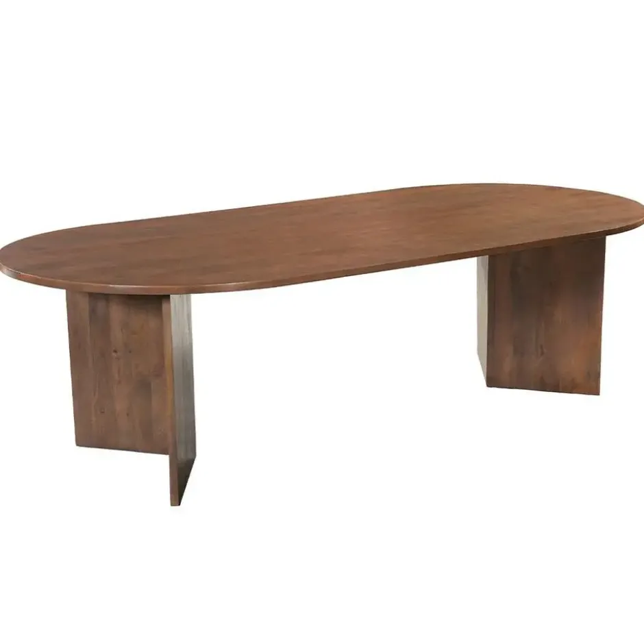 Eettafel Japandi Sara 260x120cm Walnoot Rechthoekig