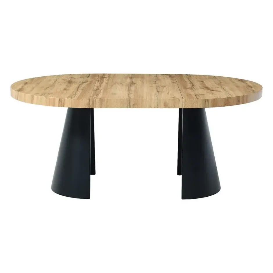 Eettafel JARELIA - Uitschuifbaar - Natuurlijk licht Hout paneel