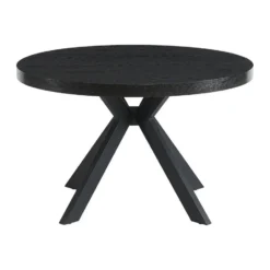 Eettafel KOMONI - 4 plaatsen, 6 plaatsen, 8 plaatsen - Zwart Hout, paneel