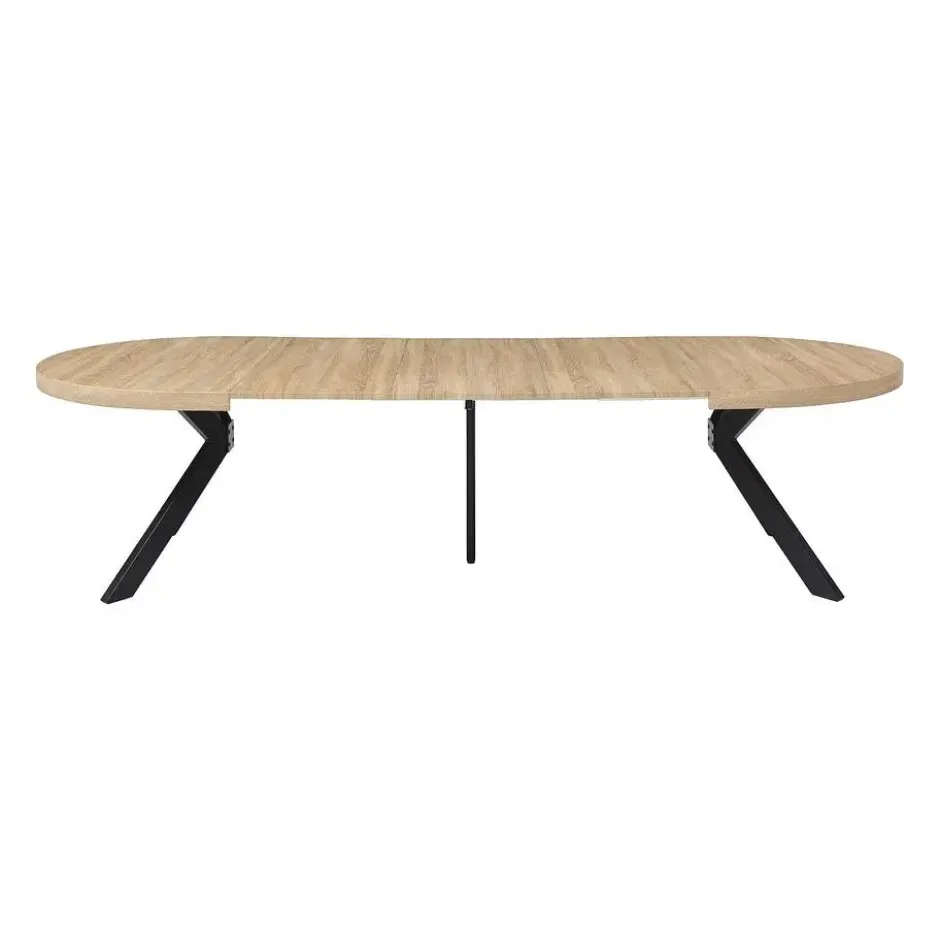 Eettafel KOMONI - Uitschuifbaar - Natuurlijk licht Hout paneel