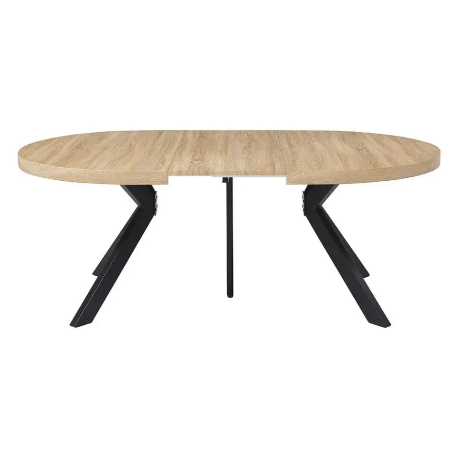 Eettafel KOMONI - Uitschuifbaar - Natuurlijk licht Hout paneel