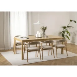 Eettafel Kristian - naturel - 75x200x110 cm