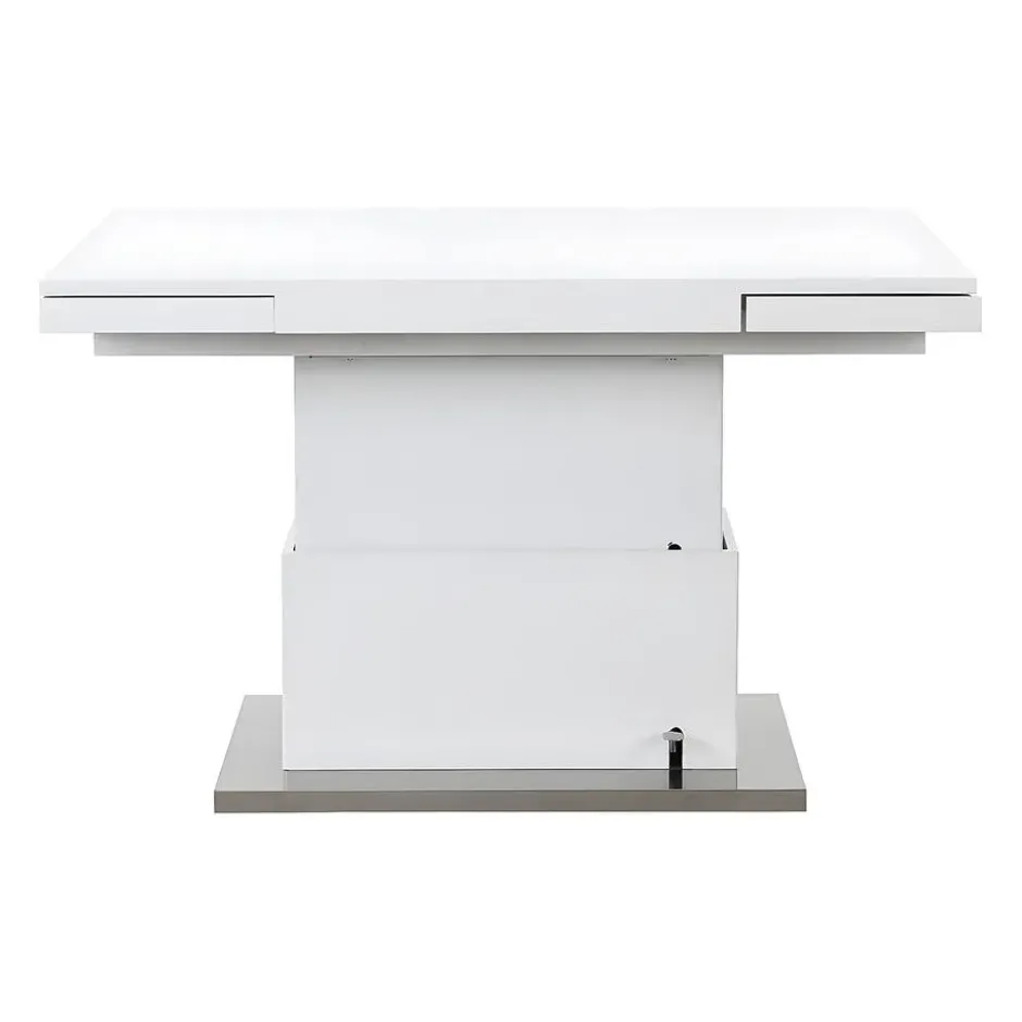 Eettafel LAURIA - 120 cm 180 cmx75 cm - Wit Hout paneel