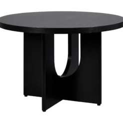 Eettafel Lio - zwart - Ø120 cm