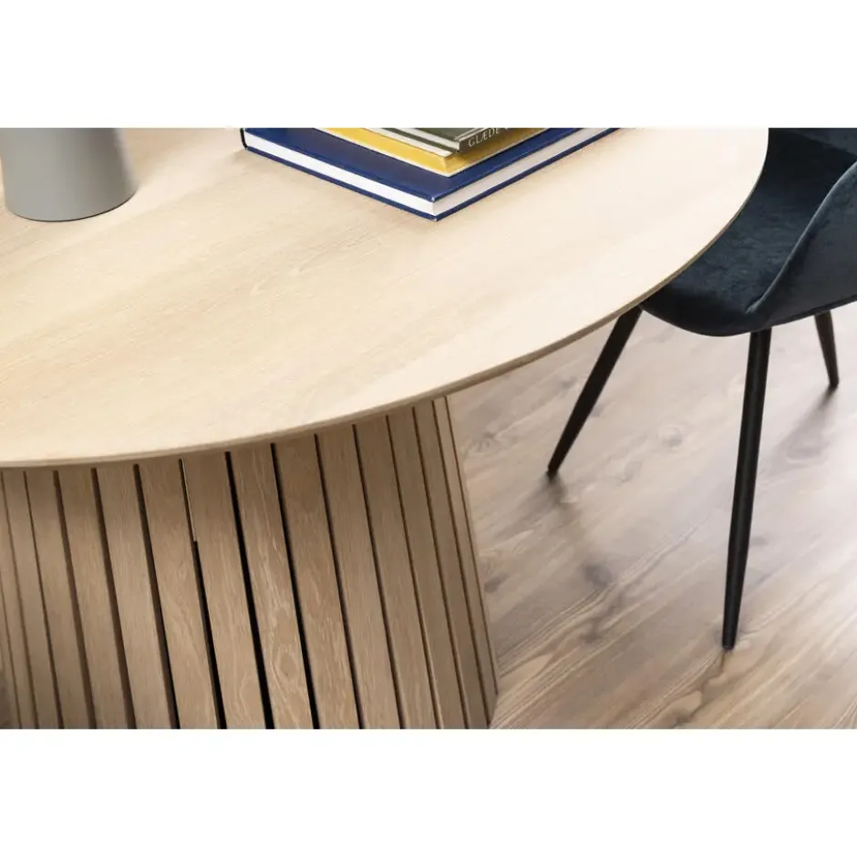 Eettafel Liva - licht eiken - Ø120 cm