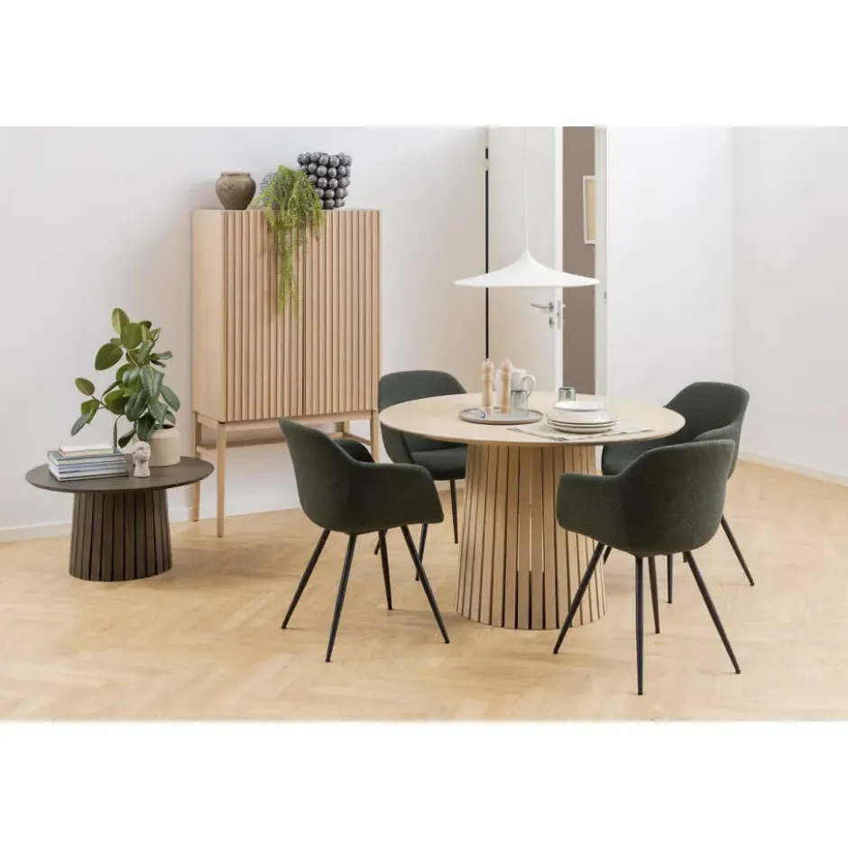 Eettafel Liva - licht eiken - Ø120 cm