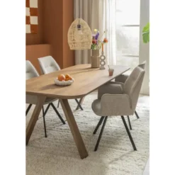 Eettafel Mandy - mangohout - 75x200x94cm