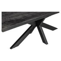 Eettafel Memphis Black 140x90cm Rechthoekig Zwart