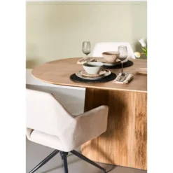 Eettafel Mokka - Lichtbruin 200cm
