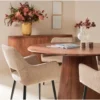 Eettafel Mokka Rond - Lichtbruin Ø120cm