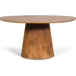 Eettafel Mokka Rond - Lichtbruin Ø120cm
