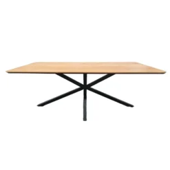 Eettafel Naturel Eiken - 160x90x75cm - Spinpoot - Cesura