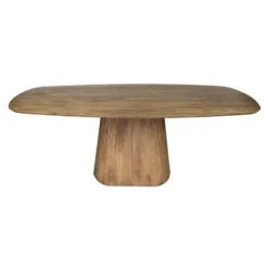 Eettafel Naturel Mangohout Ovaal - 215x105x77cm - Wave