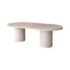 Eettafel Ovaal Beige Hout - 200x100x75cm - Narvik