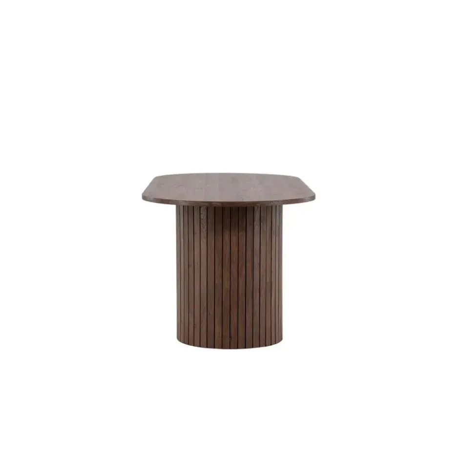 Eettafel Ovaal Bruin 200cm - Fineer - Scandinavisch - Tafel Härön