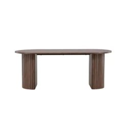 Eettafel Ovaal Bruin 200cm - Fineer - Scandinavisch - Tafel Härön