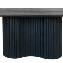 Eettafel Ovaal 240cm - Zwart - Hout - Eettafel Ava