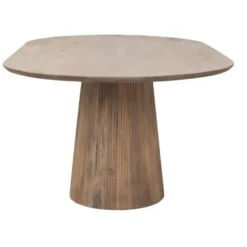 Eettafel Ovaal Naturel Hout - 160x100x76cm - Salvador
