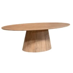 Eettafel Ovaal Naturel Hout - 210x110x76cm - Solana