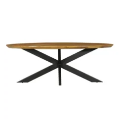 Eettafel Ovaal Naturel Mangohout - 240x110x76cm - Brandy