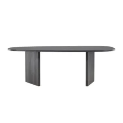Eettafel Ovaal Zwart 220cm - Fineer - 6-8 Personen - Tafel Grönvik