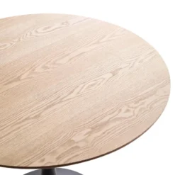 Eettafel 4 Personen Ronde Houten Basis Metaal
