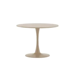Eettafel Rond - Beige MDF - 100x100x75cm - Glade