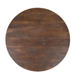 Eettafel Rond Bruin Hout - 130x130x76cm - Lima