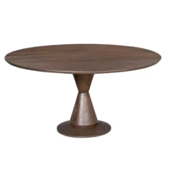 Eettafel Rond Bruin Hout - 130x130x76cm - Lima