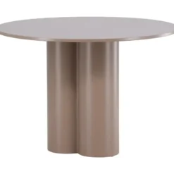 Eettafel Rond Donkerbruin - 110x110x76cm - Olivia