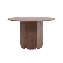 Eettafel Rond - Donkerbruin - 120x120x75cm - Tekla