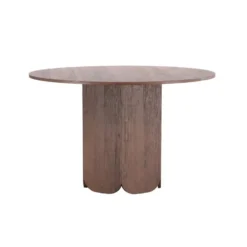Eettafel Rond - Donkerbruin - 120x120x75cm - Tekla