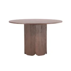 Eettafel Rond - Donkerbruin - 120x120x75cm - Tekla