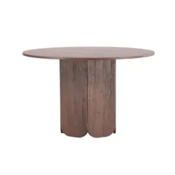 Eettafel Rond - Donkerbruin - 120x120x75cm - Tekla