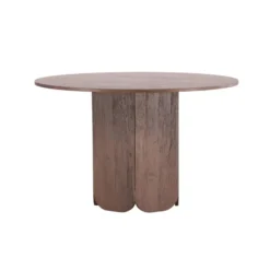 Eettafel Rond - Donkerbruin - 120x120x75cm - Tekla