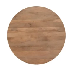 Eettafel Rond Naturel Hout - 130x130x76cm - Solana