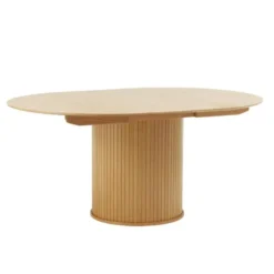 Eettafel Rond Naturel - Uitschuifbaar - Ø120-167cm - Nola