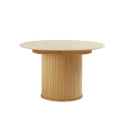 Eettafel Rond Naturel - Uitschuifbaar - Ø120-167cm - Nola