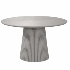 Eettafel Rond Taupe Hout - 150x150x76cm - Solana