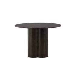 Eettafel Rond Walnoot 110cm - Fineer - Scandinavisch - Tafel Olivia