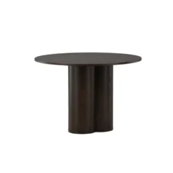 Eettafel Rond Walnoot 110cm - Fineer - Scandinavisch - Tafel Olivia