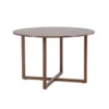 Eettafel Rond - Walnoot MDF - 120x120x75cm - Durango