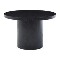 Eettafel SIDRINA - Uitschuifbaar - Zwart Hout paneel