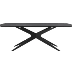 Eettafel Suzanne - zwart - 200x90 cm