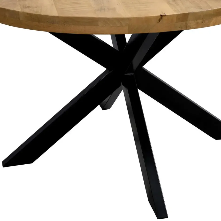 Eettafel Travis rond - mangohout - Ø120 cm