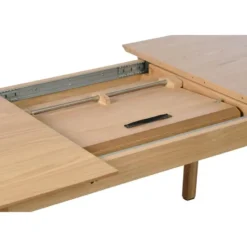 Eettafel Uitschuifbaar - Naturel Eiken - 95x190-290cm - Bari