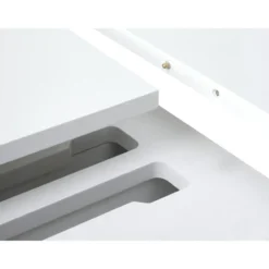 Eettafel Uitschuifbaar Wit - Ø120-167cm - Nola