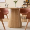 Eettafel voor 6 personen Rond Hout